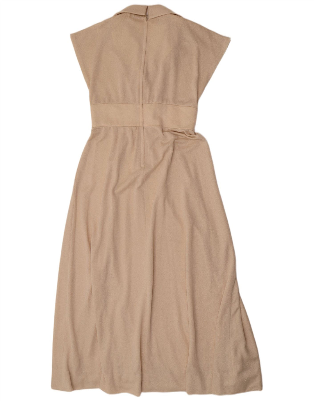 Eastex Womens Maxi Dress UK 14 Medium Beige Polyester