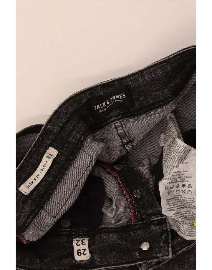 Jack & Jones Herren GLENN Slim Jeans W29 L32 Graue Baumwolle