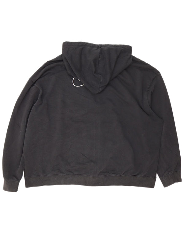 Nike Damen Dri Fit Übergroßer Kapuzenpullover mit Reißverschluss, UK 18, XL, schwarze Baumwolle