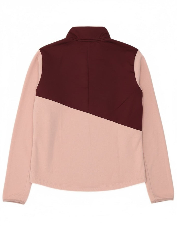 Columbia Womens Tracksuit Top Jacket UK 14 Medium Pink Colourblock