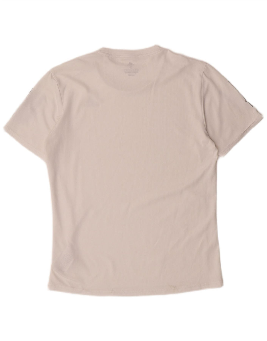 Adidas Mens T-Shirt Top Small White Polyester