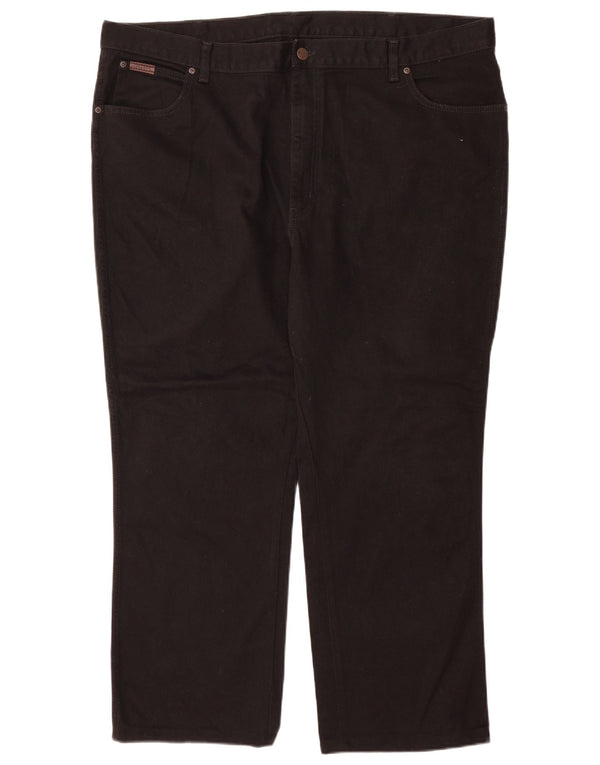 Мужские прямые джинсы Wrangler Texas W46 L30, черный хлопок