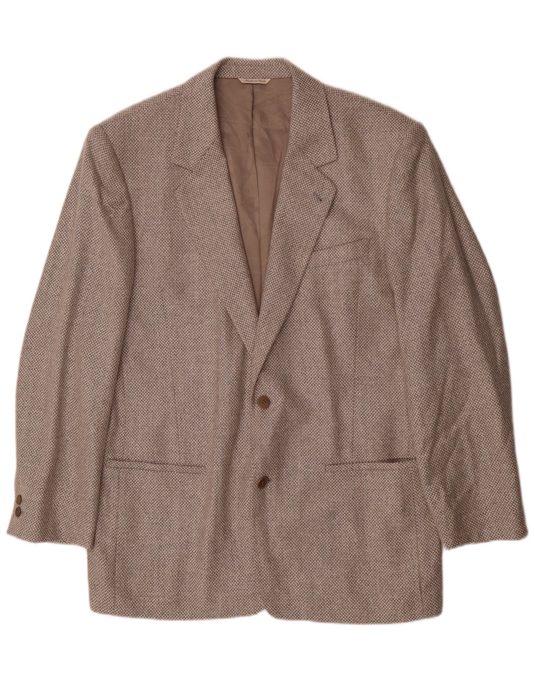 BYBLOS Mens 2 Button Blazer Jacket UK 40 Large Grey Spotted Wool