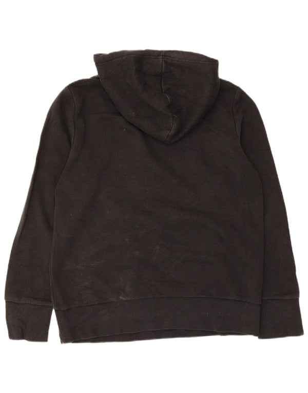 Pulover cu glugă grafic Adidas pentru femei UK 12/14 Medium Black