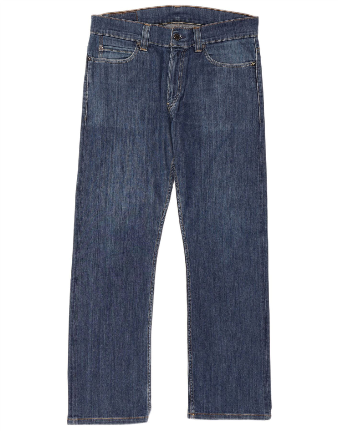 Levi's Mens 506 Straight Jeans W34 L34 Blue Cotton