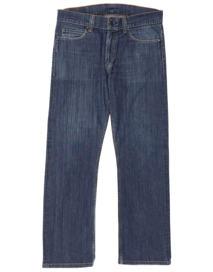 Levi's Mens 506 Straight Jeans W34 L34 Blue Cotton