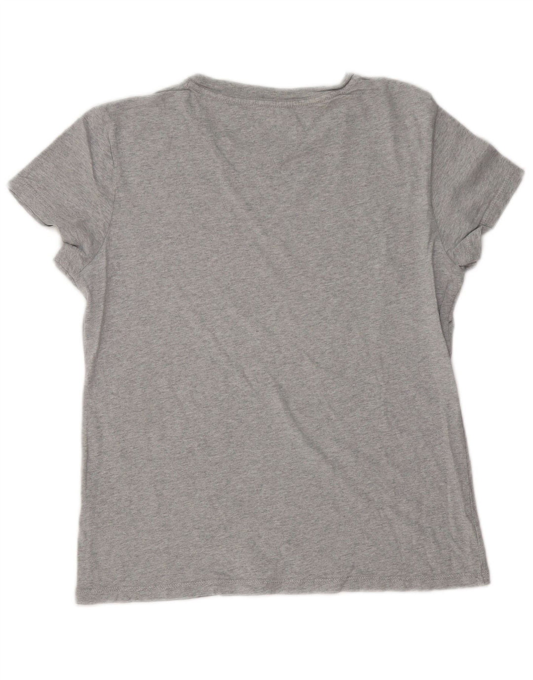 Tommy Hilfiger Womens Graphic T-Shirt Top UK 14 Medium Grey