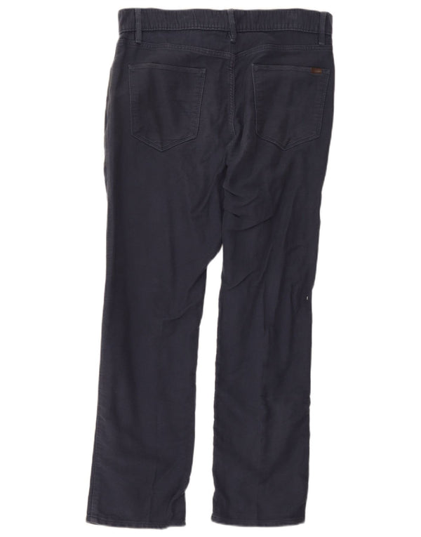 Pantaloni casual da uomo Marks & Spencer vestibilità regolare W32 L29 cotone blu navy