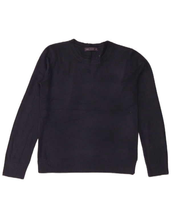 Marks & Spencer Dame sweater med rund hals DK 10 Small Navy Blue