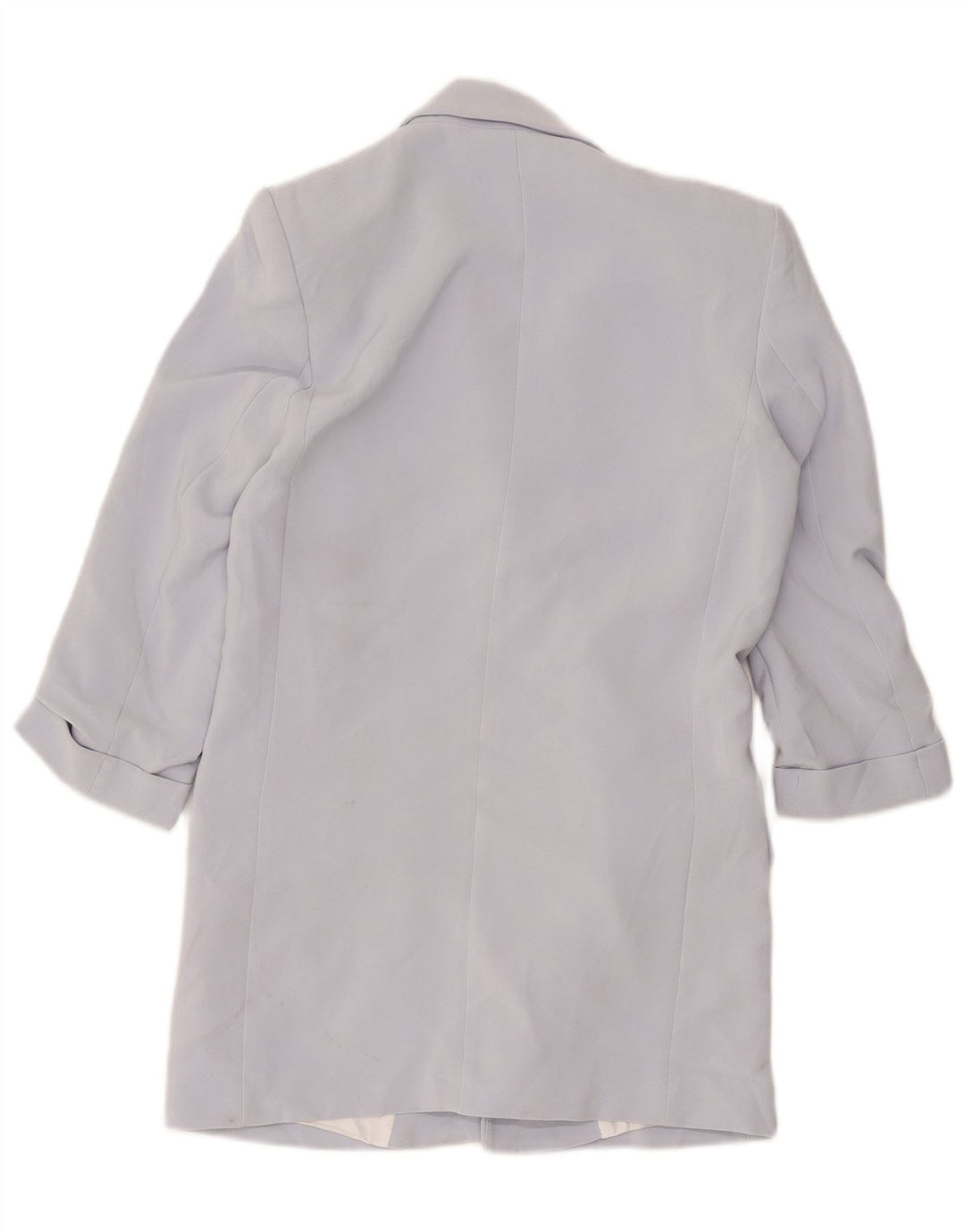 Zara Womens Open Loose Fit Blazer Jacket UK 6 XS Purple Polyester
