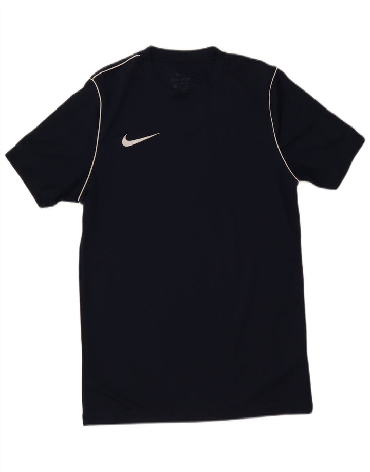 Camiseta Nike Dri Fit para hombre Top Small Azul marino Poliéster