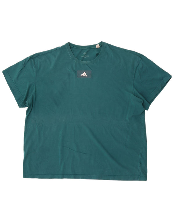 Camiseta masculina Adidas Top XL algodão verde