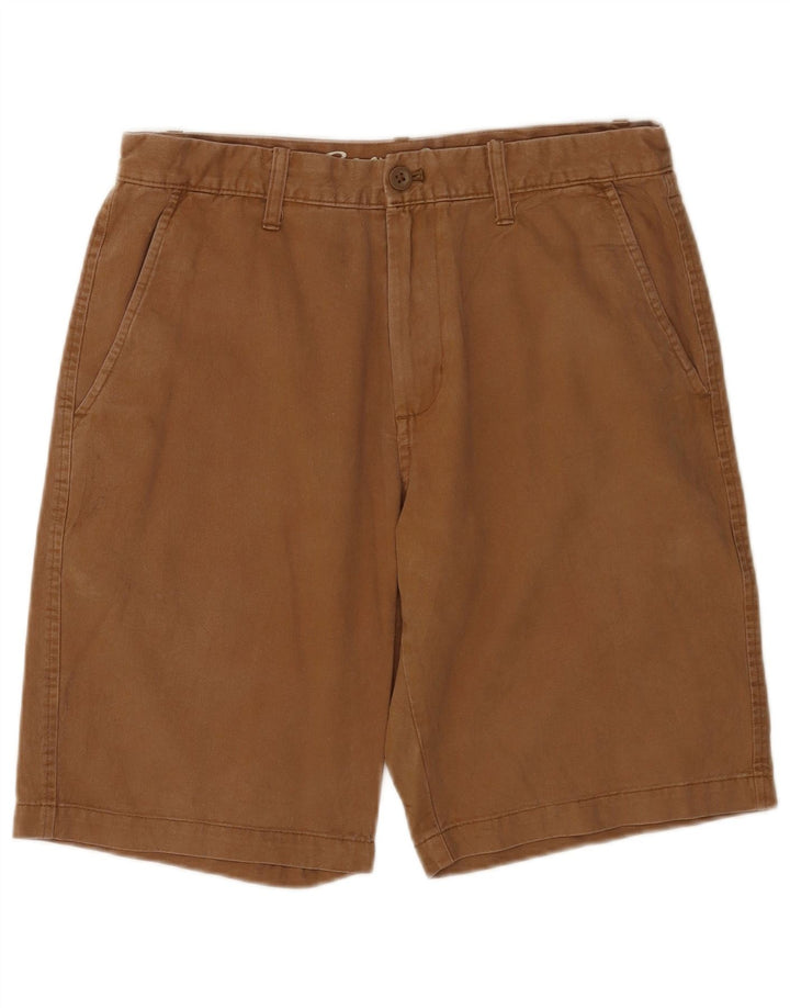 Eddie Bauer Mens Chino Shorts W33 Medium Brown Cotton