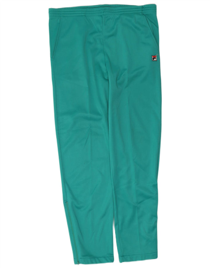 Fila Mens Tracksuit Trousers Large Green Polyester