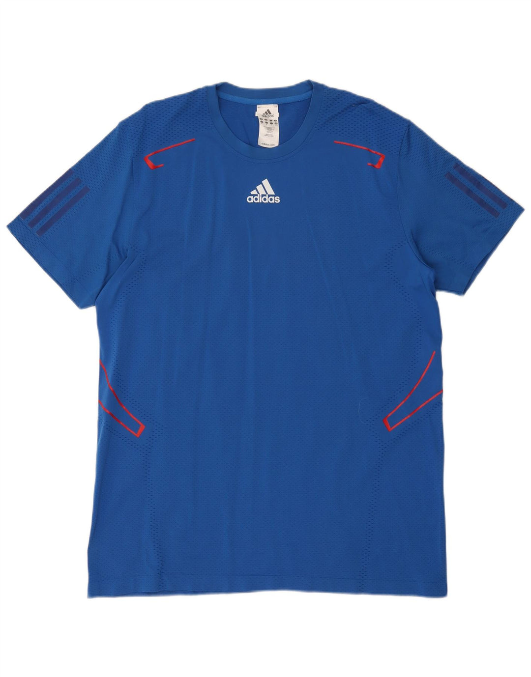 Adidas Herre Climacool T-Shirt Top XL Blå Polyamid