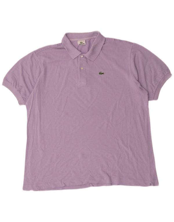 Lacoste Polo Homme Taille 7 2XL Violet Coton
