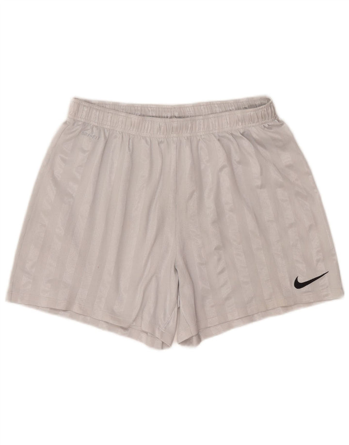 Nike Mens Dri Fit Sport Shorts XL Grey Striped Polyester