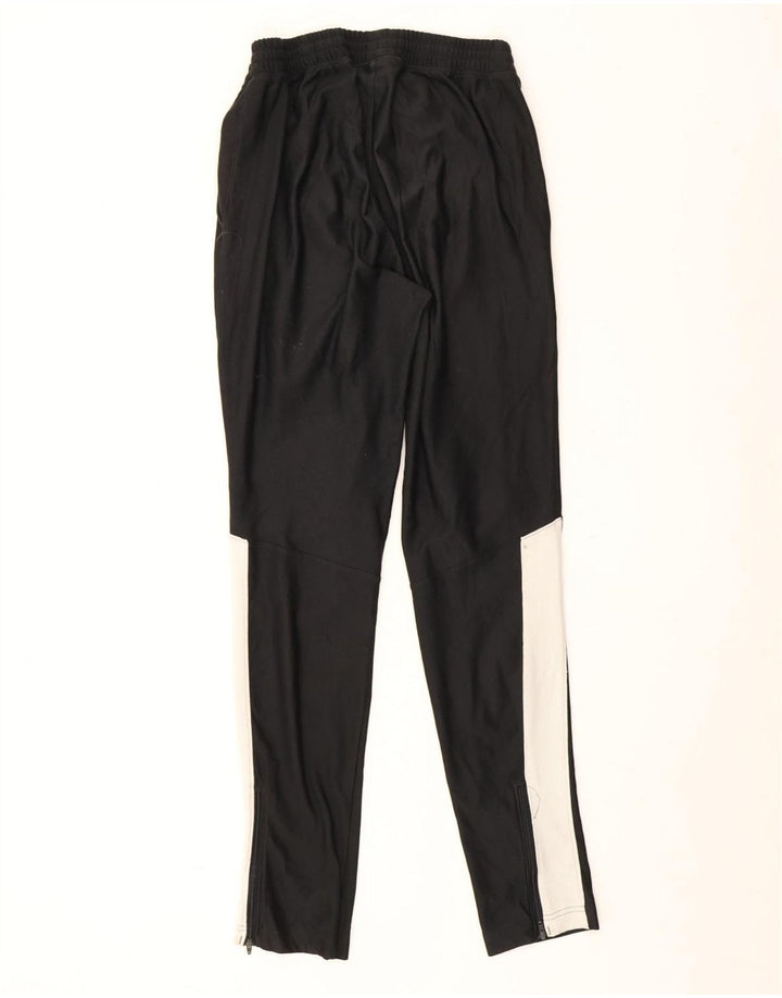Under Armour Mens Fitted Tracksuit Trousers Medium  Black Colourblock