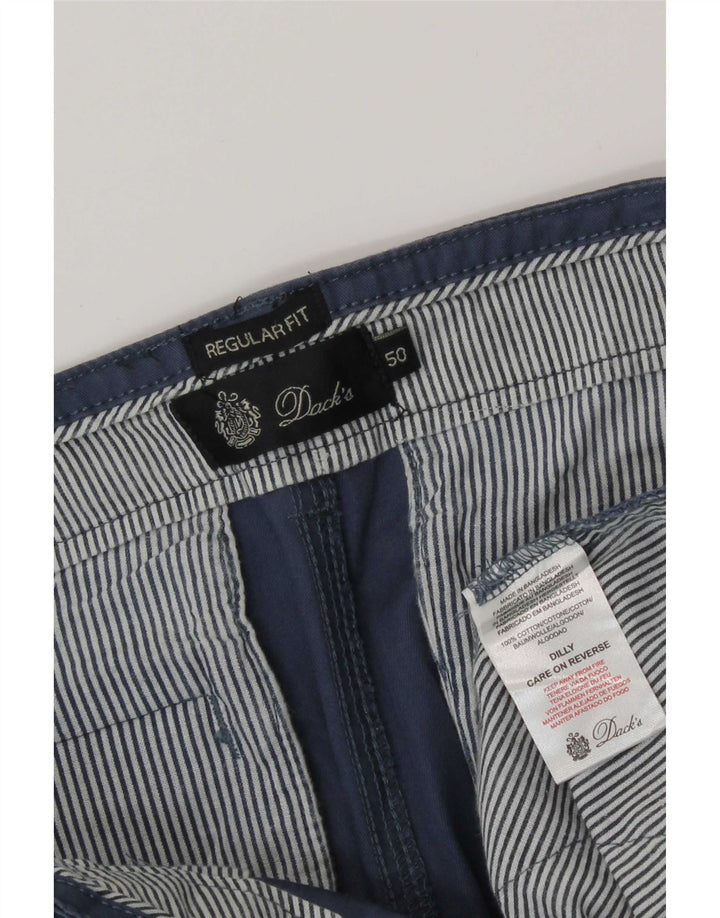 Dack's Pantalones cortos chinos de corte regular para hombre IT 50 Large W34 Algodón azul
