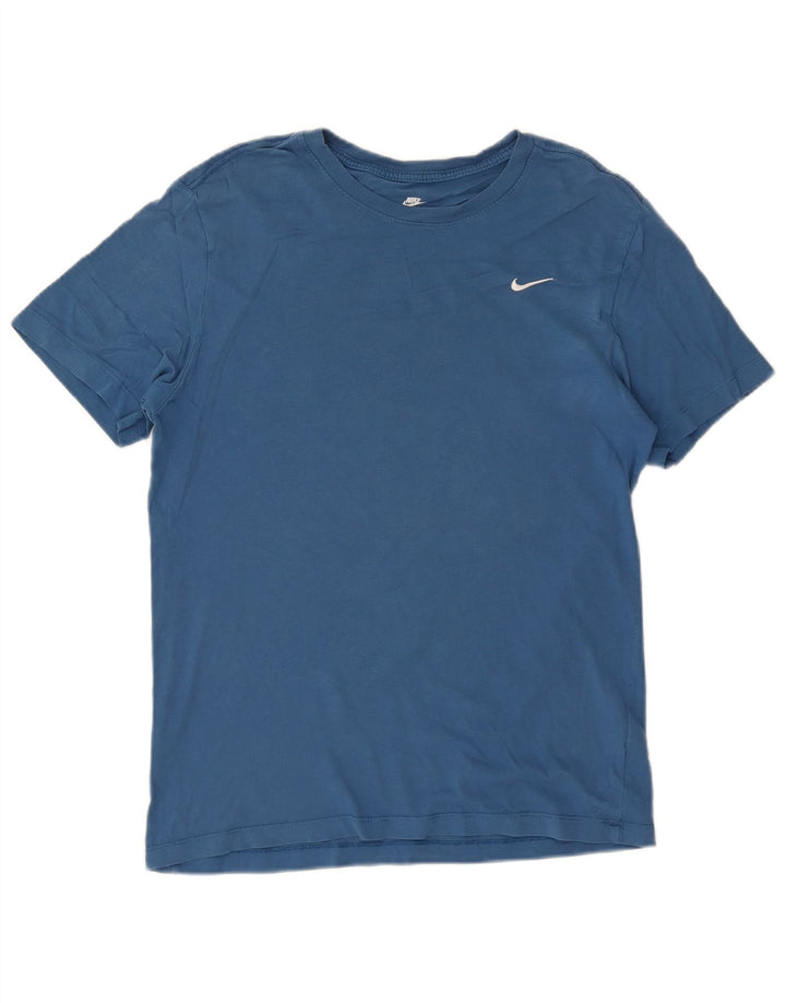 NIKE Mens T-Shirt Top Medium Blue Cotton