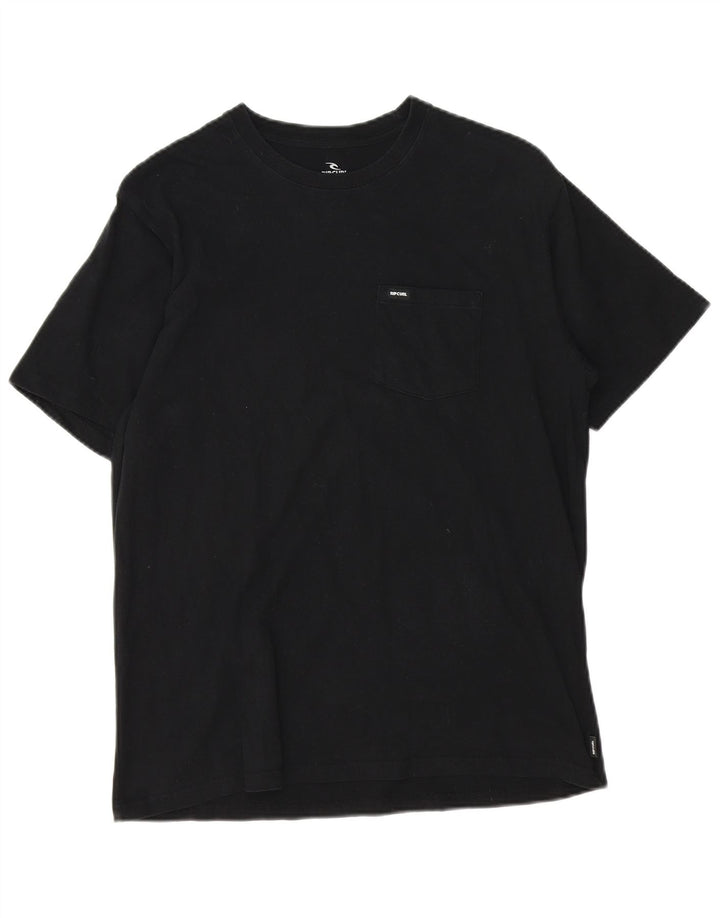 Rip Curl Mens Standard Fit T-Shirt Top Medium Black