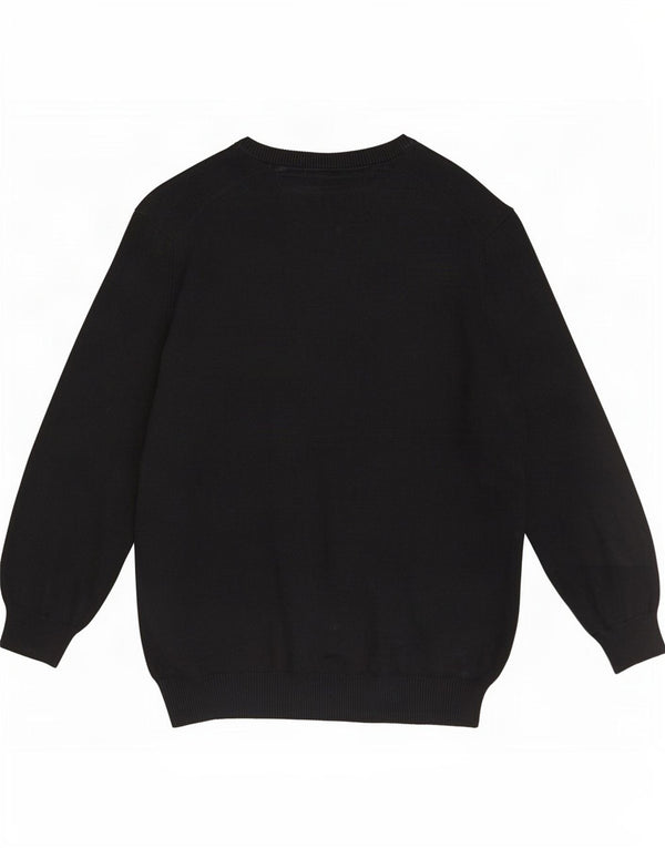 JP 1880 Herre Boat Neck Jumper Sweater 4XL Sort Bomuld