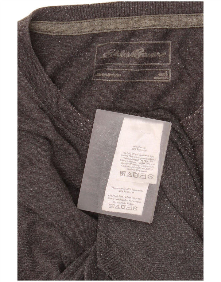 T-shirt da uomo Eddie Bauer Top grande in cotone grigio