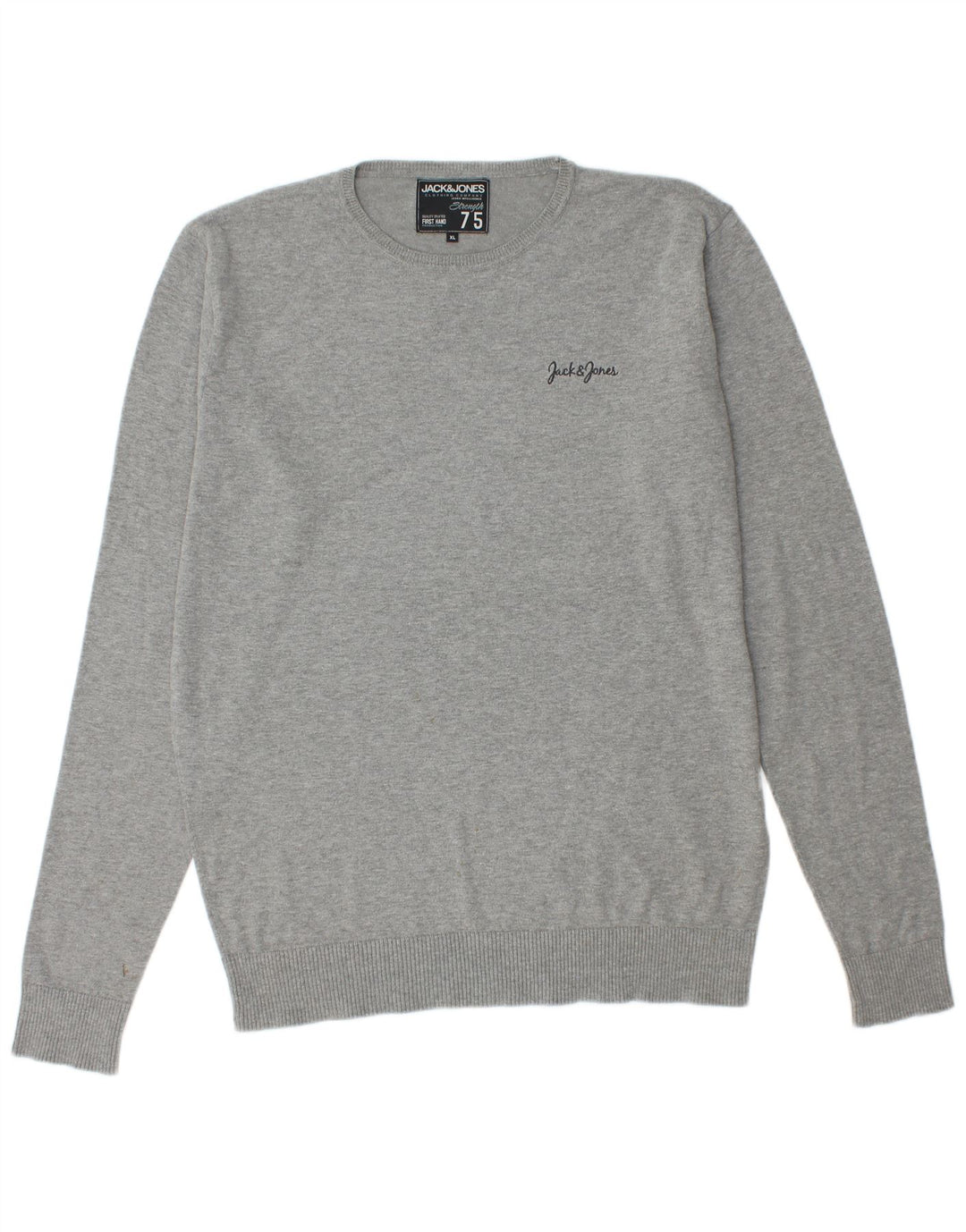 Jack & Jones Herre sweater med rund hals XL Grå Flecked