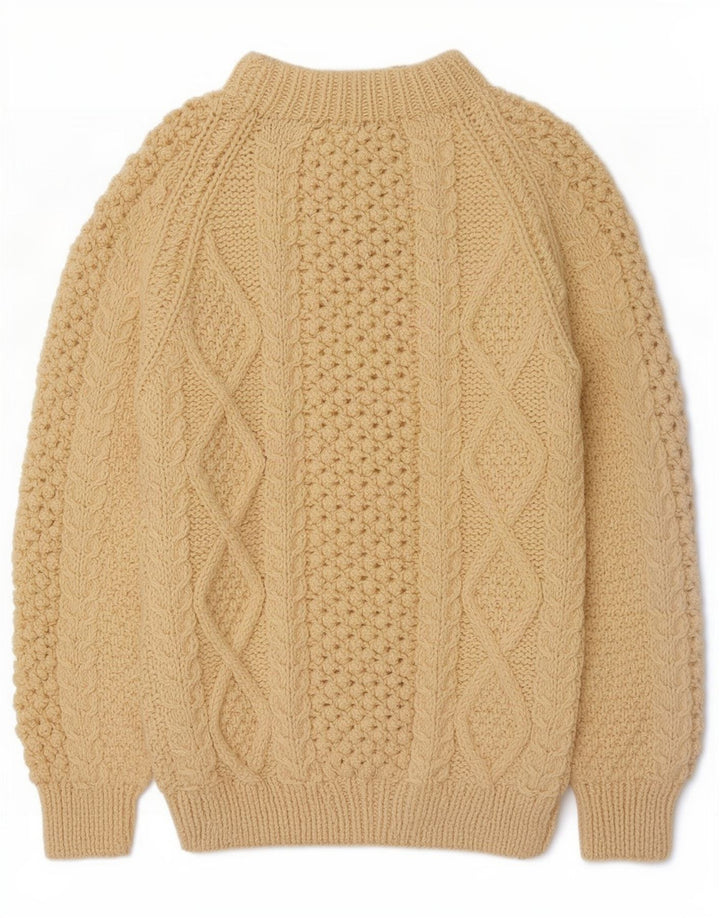vintage Mens Turtle Neck Jumper Pull Grand Blanc Cassé