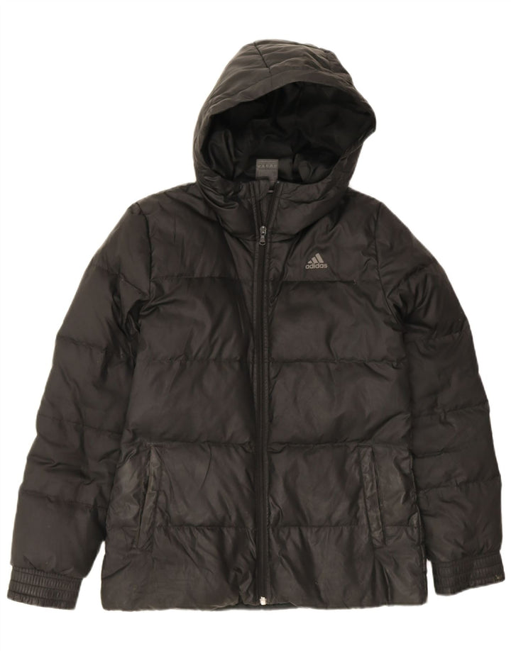 Adidas Polstret hættejakke til kvinder DK 8/10 Lille sort polyester