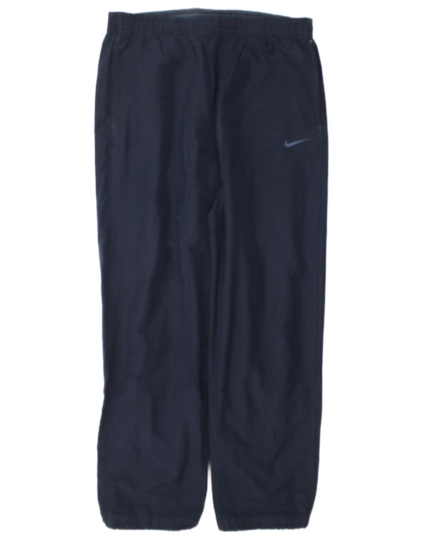 Nike Mens Tracksuit Trousers Joggers Medium Navy Blue Polyester