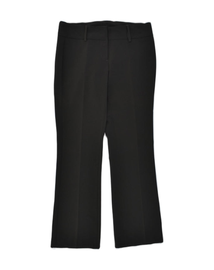 BENETTON Womens Wide Leg Casual Trousers IT 42 Medium W30 L30 Black | Vintage | Thrift | Second-Hand | Used Clothing | Messina Hembry 