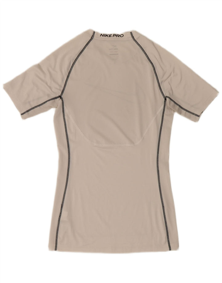 Nike Mens Dri Fit Graphic T-Shirt Top Small White Polyester
