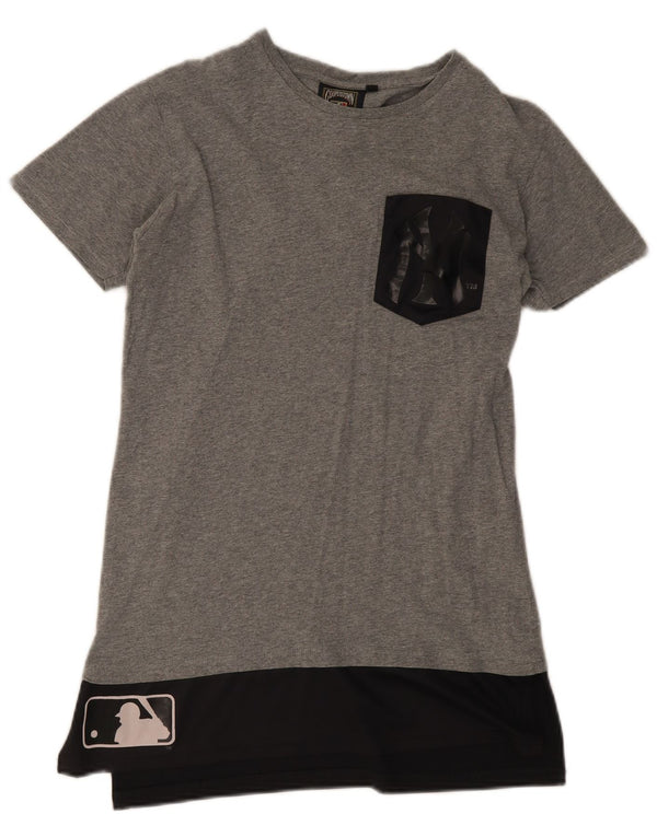 Majestic ženska NBA majica kratkih rukava s grafičkim motivima UK 10 Small Gray Colourblock Pamuk