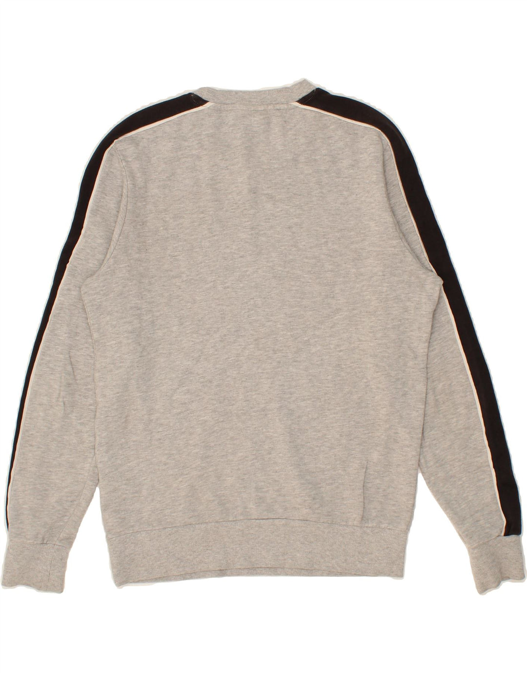 JACK & JONES Mens Graphic Sweatshirt Jumper Medium Grey Colourblock Cotton Vintage Jack & Jones and Second-Hand Jack & Jones from Messina Hembry 