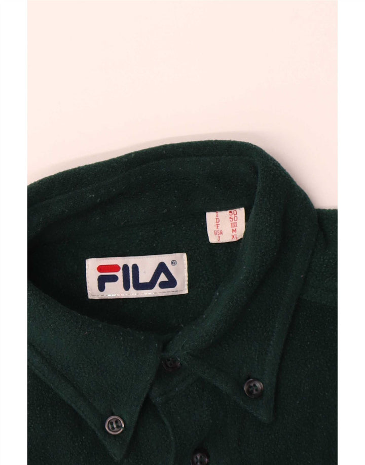 Fila Herren Fleeceshirt IT 50 Mittelgrün