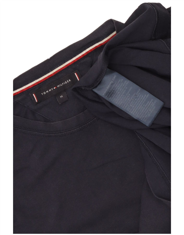 Tommy Hilfiger Mens T-Shirt Top Medium Navy Blue Cotton