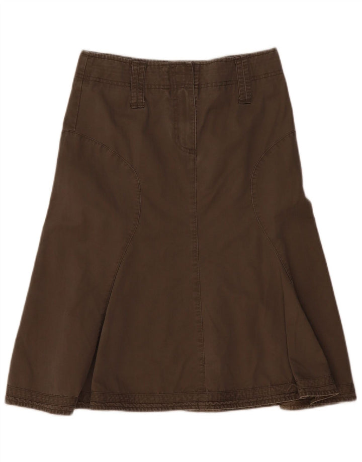 FAT FACE Womens A-Line Skirt UK 8 Small W30  Khaki