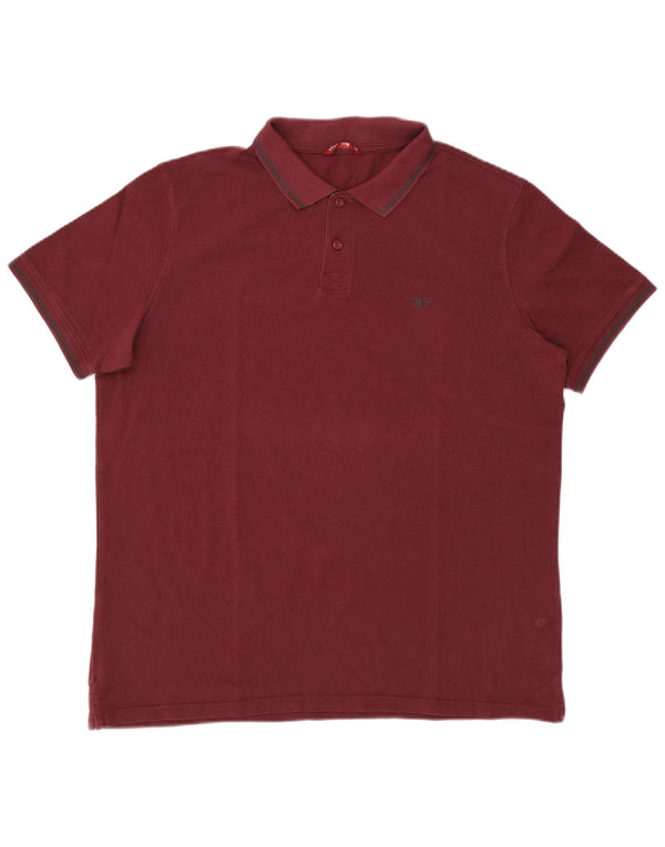 Carrera herre poloshirt 2XL Bourgogne bomuld