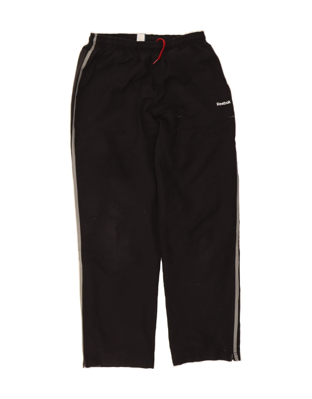 REEBOK Mens Graphic Tracksuit Trousers Medium  Black Polyester Vintage Reebok and Second-Hand Reebok from Messina Hembry 