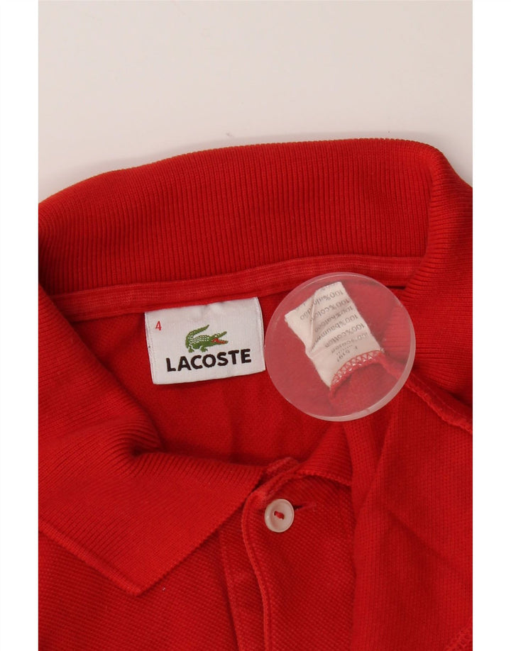 Lacoste Polo Homme Taille 4 Coton Rouge Moyen