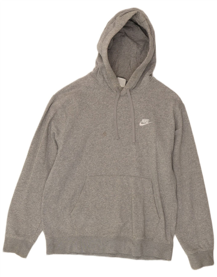 Nike Herre hættetrøje Jumper Medium Grey Flecked Bomuld