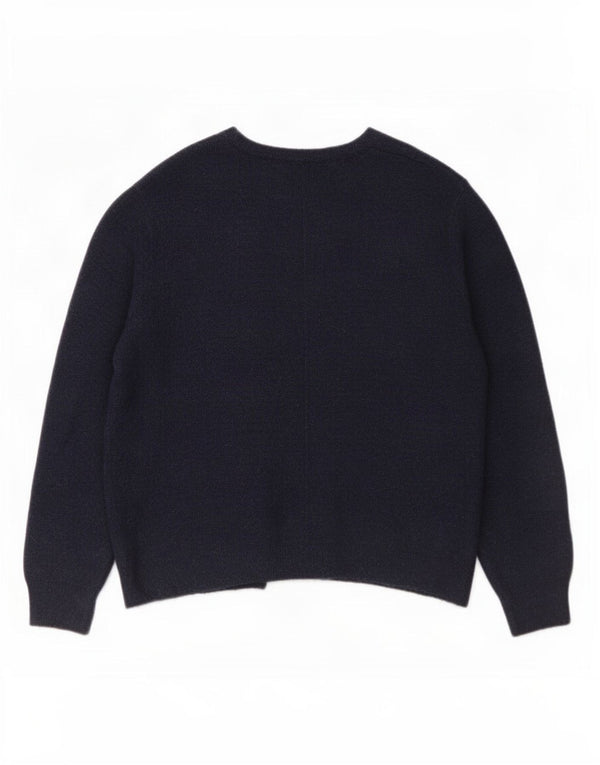 Fat Face Pull cardigan ouvert surdimensionné pour femme UK 12 Bleu marine moyen