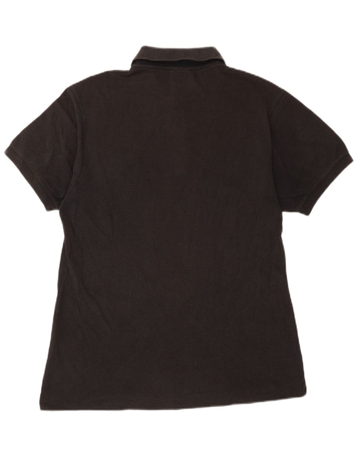 Lacoste Mens Polo Shirt Size 4 Medium Black Cotton