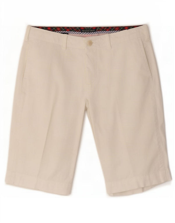 Polo Ralph Lauren Damen Chinoshorts W27 Small Weiße Baumwolle