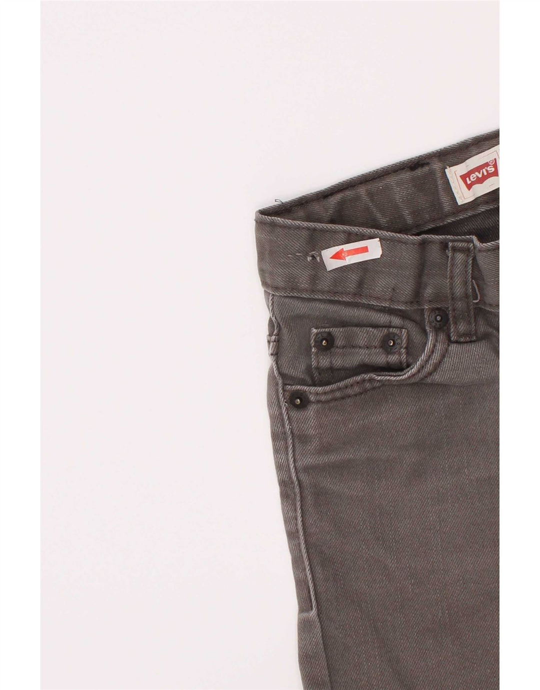 Levi's Boys 511 Distressed Slim Jeans 4-5 Years W22 L18 Grey Cotton