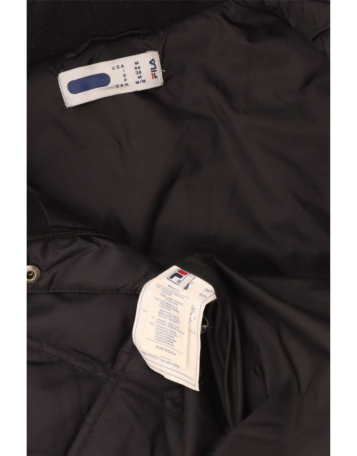 Fila Womens Padded Gilet UK 14 Medium Black Polyester