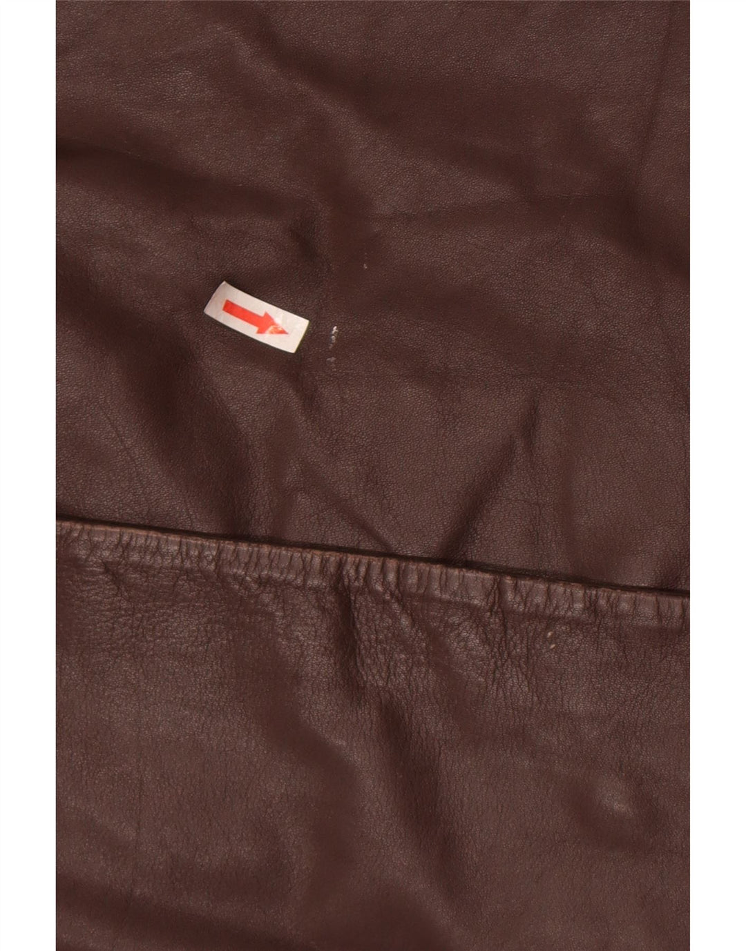 Palton din piele vintage pentru femei IT 46 din piele maro mare