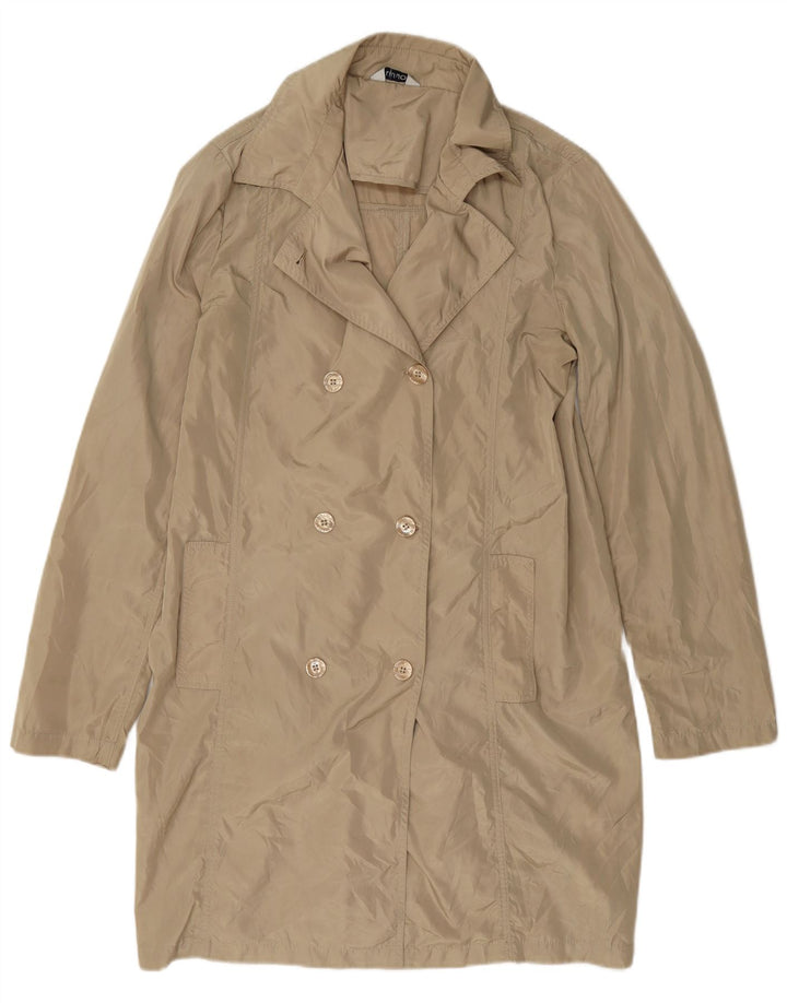 Liu Jo Damen Trenchcoat IT 44 Mittelbeige Polyester