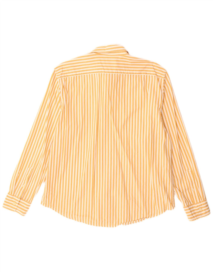 Dockers Herre Regular Fit skjorte Medium Yellow Pinstripe